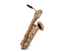 Baritone Saxophone Lacquered Gold Professional Baritone Sax With Case Mouthpiece