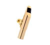 Baritone Saxophone Mouthpiece Sax Gold Plated Sax Ligature Cap Professional Sax Mouth Pieces Accessories Saxophone Instrument Accessory(Size 9)