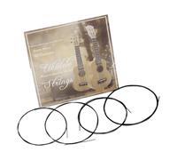 Baritone Ukulele Strings, 4pcs/set Ukulele Strings with Nylon Material Ukulele Strings Tenor Ukulele Strings for Beginners and Skilled Enthusiasts (Black)