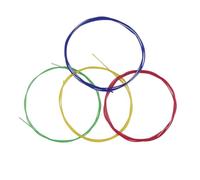 Baritone Ukulele Strings, 4pcs/set Ukulele Strings with Nylon Material Ukulele Strings Tenor Ukulele Strings for Beginners and Skilled Enthusiasts (Multicolor)