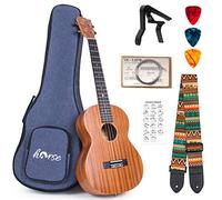 Baritone Ukulele,Ukeleles for Adults,Horse Mahogany Ukelele with 30 Inch Comfortable Thicker Gig Bag, Ukulele Strap,Strings,Capo,Picks for Beginners