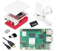 Barium Electronics Starter Kit for Raspberry Pi 5 16GB RAM - Official 64GB MicroSD Card | Official 27W Power Supply | Official Case with Integrated Fan and Heat Sink | 4K 60Hz Micro-HDMI Cable