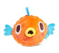 BARK AIR Head RIP N Reveal Squeaky Plush Dog Toy, Orange, X-Small/Small