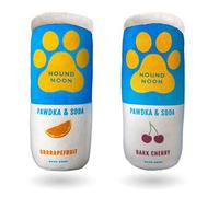 Bark Bros - Hound Noon - Two Pack Plush Squeaky Dog Toys Funny Drink Parody - Alcohol Dog Toy - Dog Birthday Toy - Cute Dog Toys - Beer Dog Toy - Puppy Gifts (Hound Noon Pawdka & Soda)
