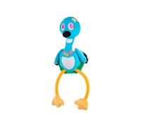 BARK Dog Toy Ani the Nene Goose, Squeaky Toy For Dogs, Hawaiian Bird Plush, Pull-Through T-Shirt Rope For Tugging Play