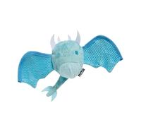 BARK Dog Toy Super Chewer Brrrtha The Dragon Squeaky Plush With Hidden Toy For Dogs Inside, Natural Rubber Core, Flappy Mesh Wings, Vanilla Ice Cream Scented, For Small Dogs