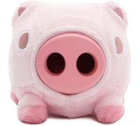 BARK Dog Toy Super Chewer Hambone, Pig Plush With Hidden Toy For Dogs Inside, Treat Dispensing Snout, Natural Rubber Core For Medium Dogs