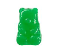 BARK Dog Toy Super Chewer Munchie The Bear, Green Rubber Toy For Dogs Apple Scent