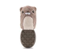 BARK Dog Toy Super Chewer P.B Beaver Shreddable Plush With Hidden Toy For Dogs Inside, Natural Rubber Core, Textured Tail For Spreadable Treats, Designed For Medium to Large Dogs