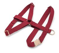 Bark Duke Indestructible Dog Harness, Fully Customizable Fit, No Pull, No Escape, Metal Buckle and Adjusters (Maroon, Extra Small)