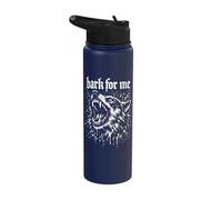 Bark for Me Blackletter Fierce Angry Dog Graphic Stainless Steel Insulated Water Bottle