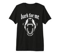 Bark for Me Doggy | Barking Dog Gothic Emo Y2k Grunge Goth Premium T-Shirt