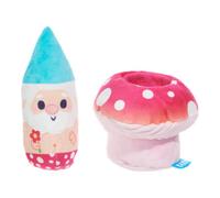 BARK Dog Toy Fun Guy Gnomie Homie 2 in 1 Squeak Plush Toy For Dogs, Perfect For Hiding Treats, Packed with Fluff & Crazy Crinkle, Designed for X-Small - Small Dogs