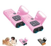 Bark Guard Pro 2025, Bark Guard for Dogs, Dog Bark Deterrent Device with Hd Display and Led Flashlight, Instantly Stop Barking & Other Bad Behaviors with 1 Click of A Button (2Pcs*Pink)