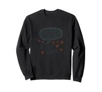 Bark If You Agree: Playful Dog Lover's Paw Sweatshirt, Adult Unisex, Black, L