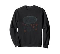 Bark If You Agree: Playful Dog Lover's Paw Sweatshirt, Adult Unisex, Black, XXL