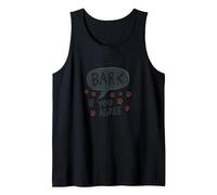 Bark If You Agree: Playful Dog Lover's Paw Tank Top, Men, Black, XXL