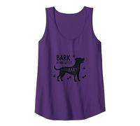 Bark If You Get It Dog Lover Pun Humor Graphic Tank Top, Women, Purple, S