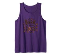 Bark If You Love Dogs - Cute Canine Lover Paw Tank Top, Men, Purple, XL