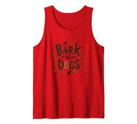 Bark If You Love Dogs - Cute Canine Lover Paw Tank Top, Men, Red, XXL
