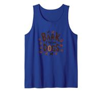 Bark If You Love Dogs - Cute Canine Lover Paw Tank Top, Men, Royal Blue, S