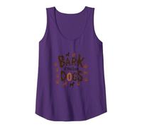 Bark If You Love Dogs - Cute Canine Lover Paw Tank Top, Women, Purple, S