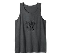 Bark Less Wag More: Playful Dog Lover Quote Tank Top, Men, Dark Heather Grey, XL