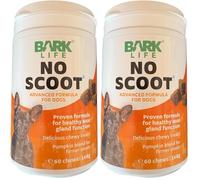 Bark Life No Scoot Soft Chews Supplement, Natural Formula with Pumpkin 60pcs (Pack of 2)