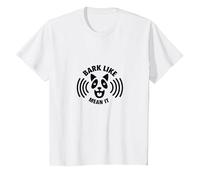 Bark Like Mean It Dog Lovers Funny T-Shirt, Kids, White, 3 Years