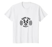 Bark Like Mean It Dog Lovers Funny T-Shirt, Kids, White, 4 Years