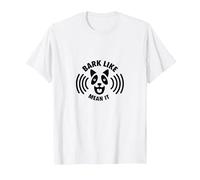 Bark Like Mean It Dog Lovers Funny T-Shirt, Men, White, 5XL