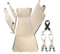 Bark Lover Dog Car Seat Cover for Back Seat,Dog Hammock for Car, Waterproof Backseat Protector for Dogs, Mesh Window and Multiple Pockets - Fits Cars, SUVs, and Trucks