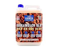 Bark & Mulch Glue ECO-Resin™ Holder Binder | 5 litres | Waterbased Binder for Bark & Mulch on Borders, Patios & Garden Paths. Non Toxic & Pet Friendly