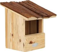 Bark Roof Bird House Robin Fallen Fruits Multi One Size