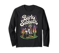 Bark Sabbath Rock Dog Lava Lamp Retro Music Humor Long Sleeve T-Shirt