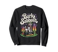 Bark Sabbath Rock Dog Lava Lamp Retro Music Humor Sweatshirt