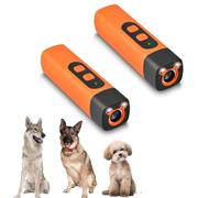 Bark Shield Anti Barking Device for Dogs, Ultrasonic Dog Repeller with LED Light, 25000-40000 Hz Three-Speed Variable Frequency, Suitable for all Types of Dogs (2 pcs)