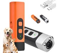 Bark Shield- The BarkShield Pro, 2025 New Bark Shield Anti Barking Device for Dogs, with HD Display and LED Flashlight, with a Single Press, Attract Your Dog's Attention(1Pcs Orange)