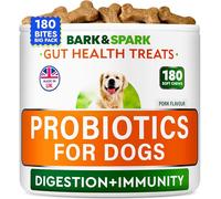 BARK&SPARK Advanced Dog Probiotics for Gut Health - Pre, Post & Probiotic Treats - Dogs Digestive Health Sensitive Tums Support - All Breeds & Ages - Probiotics for Dogs (180 Ct)