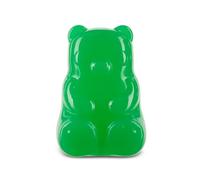 BARK Super Chewer Munchie The Bear, Green Rubber Dog Toy for Stimulation, Small