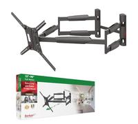 Barkan 104cm Long TV Wall Mount, 13-90 inch Dual Arm Full Motion Articulating - 4 Movement Premium Flat/Curved Screen Bracket, Holds up to 60kg, Extra Stable, Fits LED OLED LCD