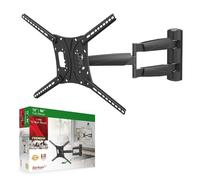 Barkan 26" / 66cm Long TV Wall Mount, 13-83 inch Full Motion Articulating - 4 Movement Premium Flat/Curved Screen Bracket, Holds up to 95lbs, Extremely Extendable, Fits LED OLED LCD