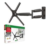 Barkan 76cm Long TV Wall Mount, 13-65 inch Full Motion Articulating - 4 Movement Flat/Curved Screen Bracket, Holds up to 36kg, Extremely Extendable, Fits LED OLED LCD