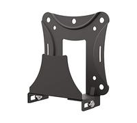 Barkan Universal and Adjustable Streaming Device Mount, Wall or TV Connection, Safety Strap Included, Very Easy Assembly, 5 Year Warranty, Compatible - Apple TV, Roku, Amazon Fire TV, Cable Box, black