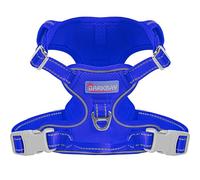 BARKBAY Dog Harness No Pull Mesh for Large Dogs - Adjustable, Reflective, Comfortable, No Choke, Heavy-Duty - Perfect for Outdoor Training, Walking, and Hiking-Strong&Durable- L & Sapphire Blue Mesh