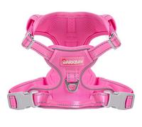 BARKBAY Dog Harness No Pull Mesh for Large Dogs - Adjustable, Reflective, Comfortable, No Choke, Heavy-Duty - Perfect for Outdoor Training, Walking, and Hiking - Strong & Durablee - XL & Pink Mesh