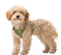 BARKBAY No Pull Dog Harness Large Reflective Dog Harness with Front Clip and Easy Control Handle for Walking Training Running with ID tag Pocket(Camo,XS)