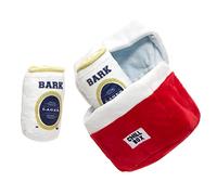 Barkbox 2 in 1 Interactive Plush Dog Toy - Rip and Reveal Toy for Dogs and Puppies - Stimulating Squeaky Pet Toys | Small, Camping Hero