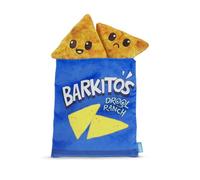 Barkbox BARK Drool Ranch Chips Holiday Plush Dog Toy | Squeaky Fun for Medium Dogs