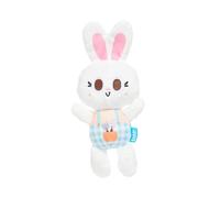 Barkbox BARK green Thumb Bun white rabbit plush dog toy XS-M